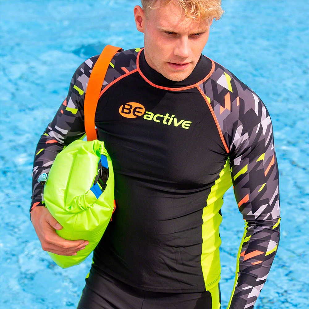 BECO Schwimmboje mit Dry Bag – Sicherheitsboje für Freiwasserschwimmen