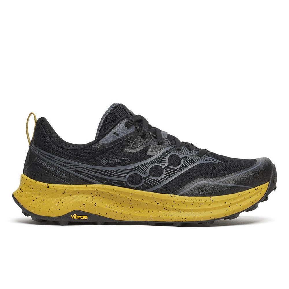 Saucony Peregrine 16 GTX Herren Trailrunningschuh - Black | Oil Saucony Peregrine 16 GTX Herren Trailrunningschuh - Black | Oil