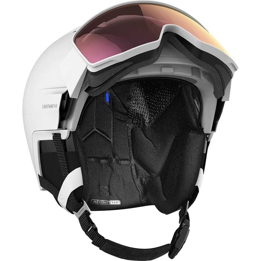 Salomon DRIVER PRIME SIGMA PLUS Skihelm mit Visier - white Salomon DRIVER PRIME SIGMA PLUS Skihelm mit Visier - white