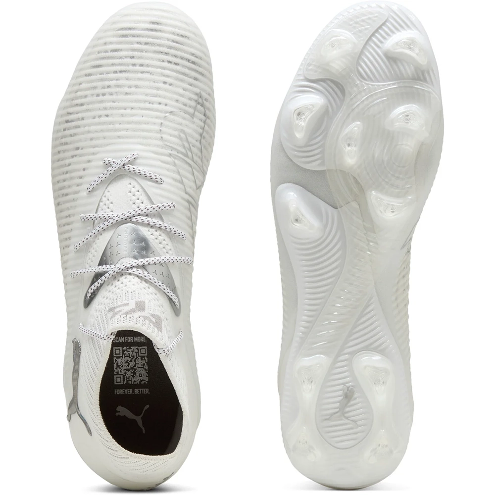 Puma FUTURE 8 ULTIMATE FG Fußballschuhe – White/Matte Silver