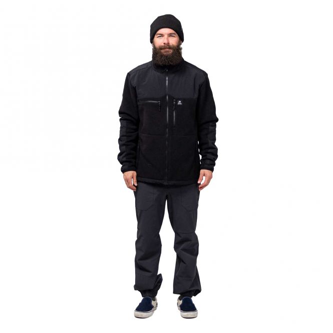 Jones Base Camp Recycled Fleecejacke - black 2024 Jones Base Camp Recycled Fleecejacke - black 2024