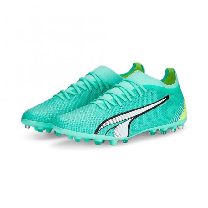 Puma ULTRA MATCH MG Kunstrasenschuh - peppermint white yellow Puma ULTRA MATCH MG Kunstrasenschuh - peppermint white yellow