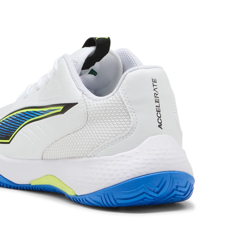 PUMA Accelerate Jr 4 Game On White/Red/Blue - Handballschuhe Kinder