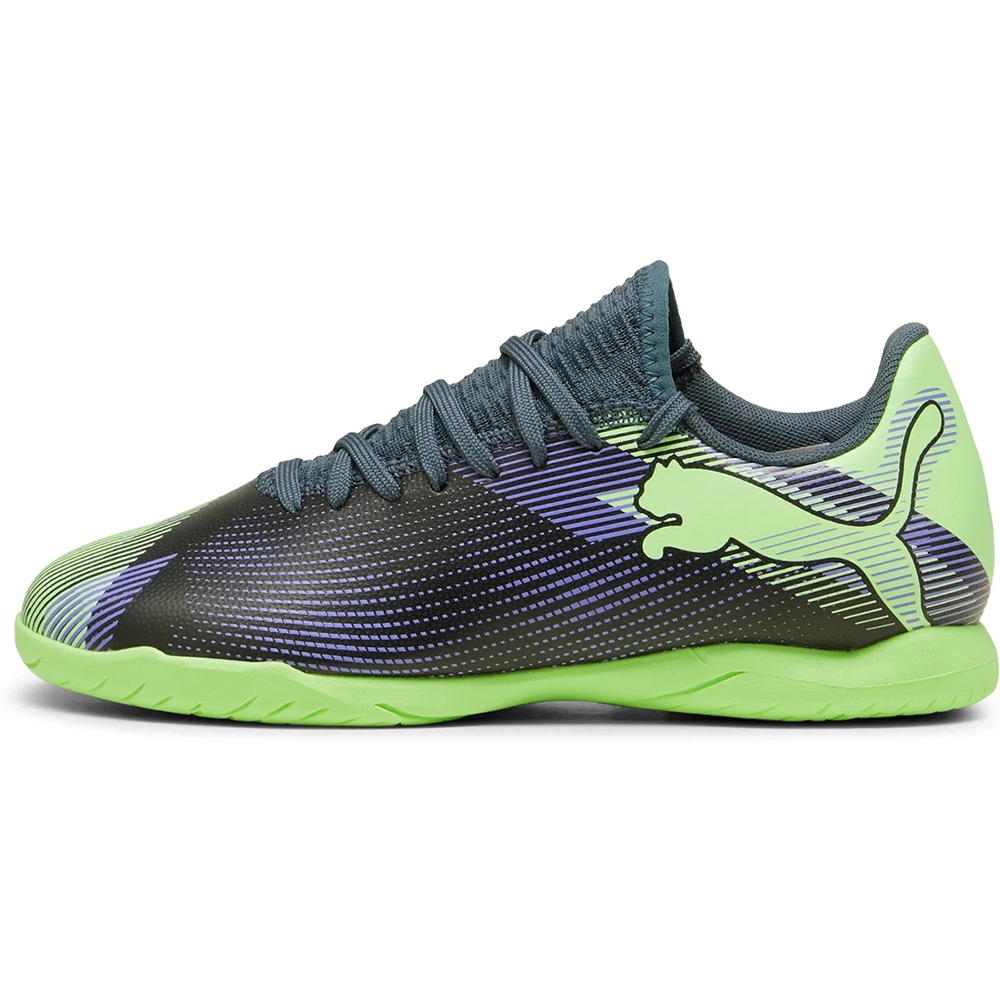 Puma FUTURE 7 PLAY IT Jr Hallenfußballschuhe Kinder – Gray Skies/White Apple Puma FUTURE 7 PLAY IT Jr Hallenfußballschuhe Kinder – Gray Skies/White Apple