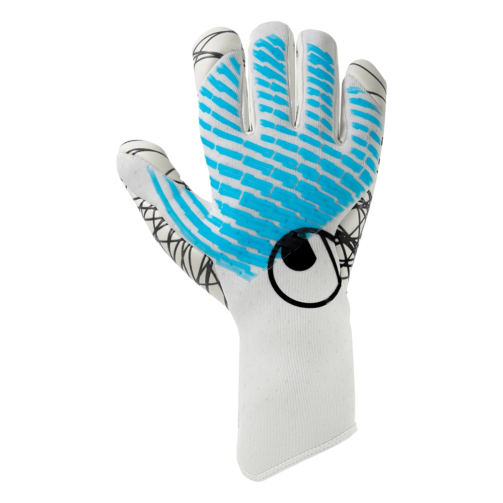 Uhlsport FM Cybertec Ultragrip HN Torwarthandschuhe – weiß / cyberblau / schwarz