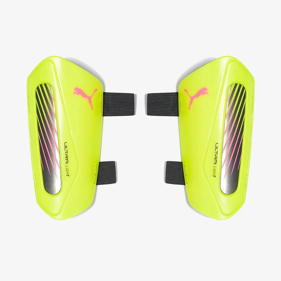 Puma ULTRA Light Strap Schienbeinschoner – Yellow Alert Puma ULTRA Light Strap Schienbeinschoner – Yellow Alert