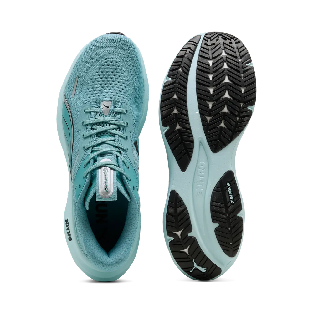 Puma Magnify NITRO™ 3 - Baltic Sea Blue/Black - Laufschuhe für Herren