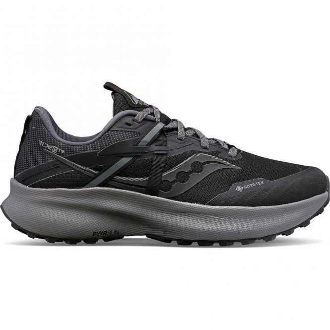 saucony Ride 15 TR GTX Damen Trekking- Laufschuh - BLACK/CHARCOAL saucony Ride 15 TR GTX Damen Trekking- Laufschuh - BLACK/CHARCOAL