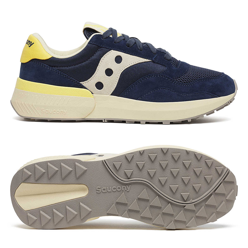 Saucony Jazz NXT Premium Unisex Sneaker - Navy | Yellow Saucony Jazz NXT Premium Unisex Sneaker - Navy | Yellow