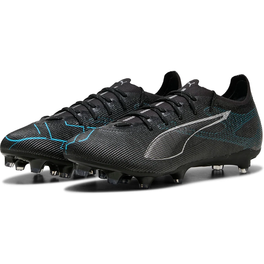 Puma ULTRA 5 PRO FG/AG Fußballschuhe – Black/Silver/Bright Aqua