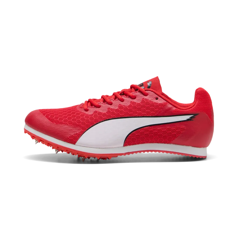 Puma evoSPEED Star 9 Junior Leichtathletikschuh (Spikes) – Red/White/Black Puma evoSPEED Star 9 Junior Leichtathletikschuh (Spikes) – Red/White/Black