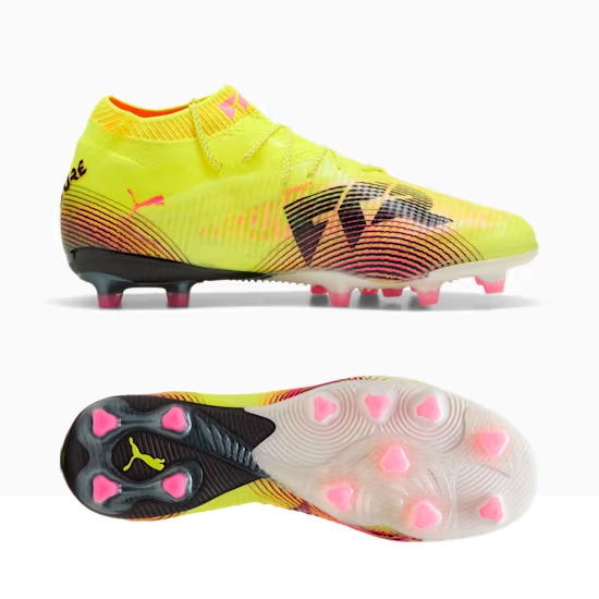 Puma FUTURE 8 ULTIMATE AG Fußballschuhe Unisex – Yellow Alert