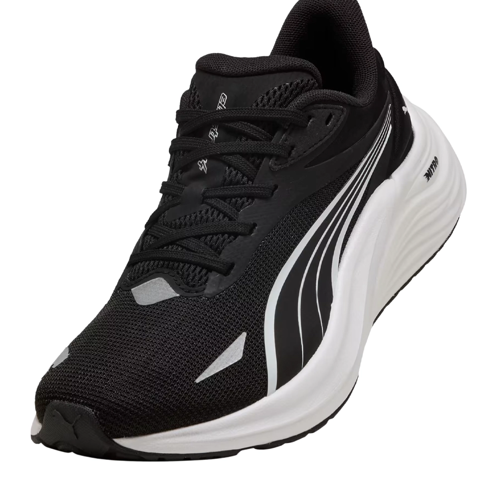 Puma Electrify NITRO™ 4 Jr - Black/White - Laufschuhe für Kinder