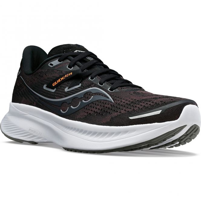 saucony Guide 16 Herren Stabilitat Laufschuh schwarz weiB EU 46 US 11.5 S20810 05 11.5 www ends sport