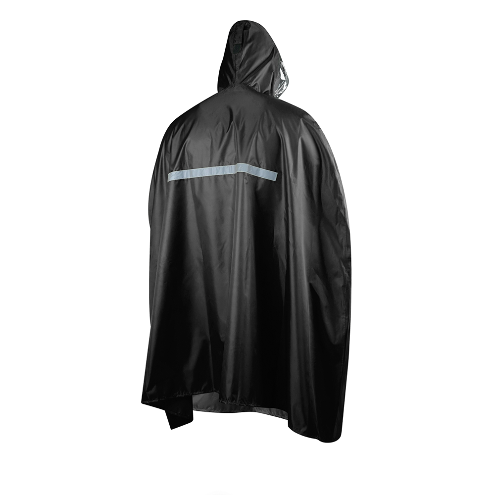 chiba Regenponcho - Schwarz
