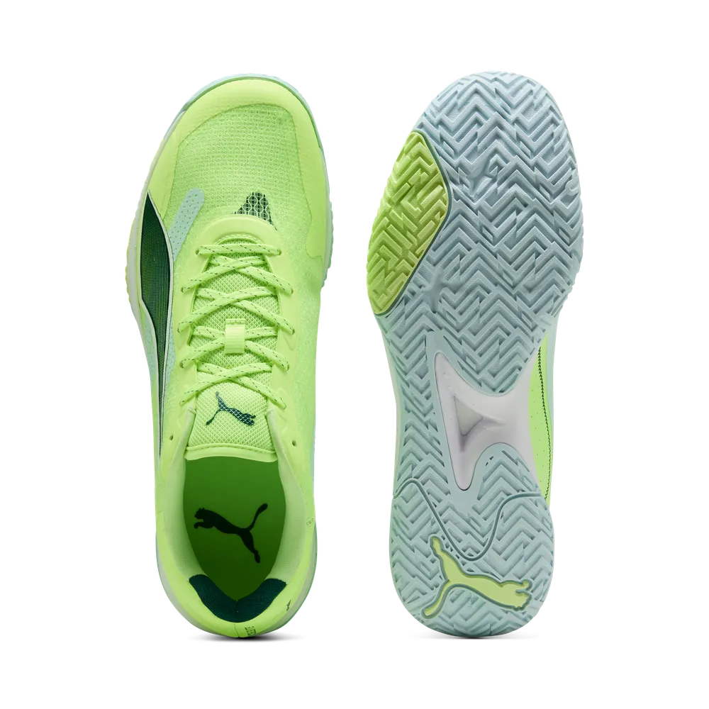 PUMA Accelerate Turbo 4 Fizzy Green/White/Silver - Handballschuhe Herren