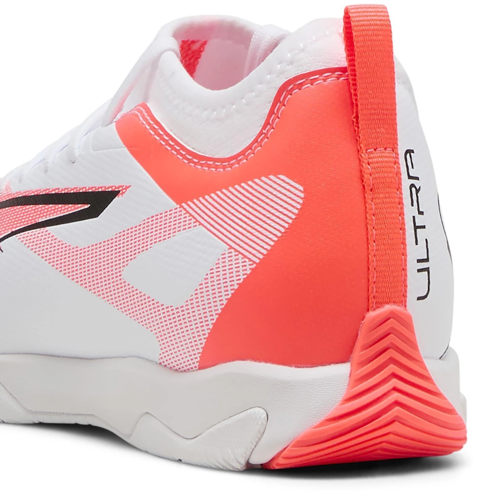 Puma ULTRA 5 MATCH IT + MID Jr Fußballschuhe Kinder – White/Black Glowing Red Puma ULTRA 5 MATCH IT + MID Jr Fußballschuhe Kinder – White/Black Glowing Red