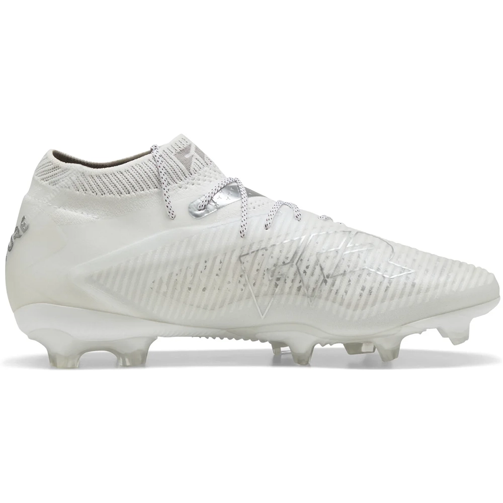 Puma FUTURE 8 ULTIMATE FG Fußballschuhe – White/Matte Silver Puma FUTURE 8 ULTIMATE FG Fußballschuhe – White/Matte Silver