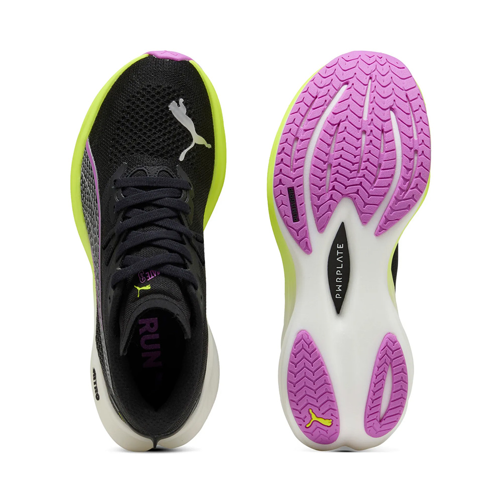 Puma Deviate NITRO 3 Wns - Black-Yellow - Laufschuhe für Damen