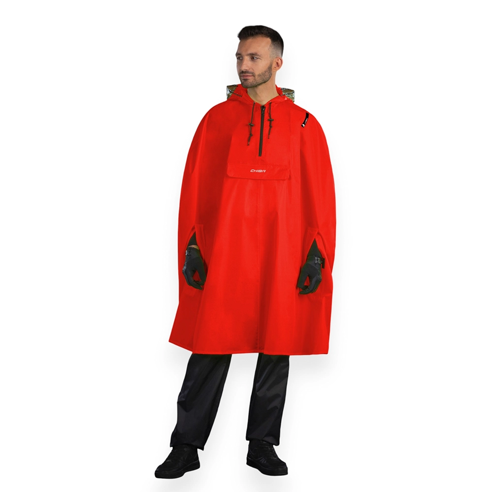 chiba Regenponcho - Rot chiba Regenponcho - Rot