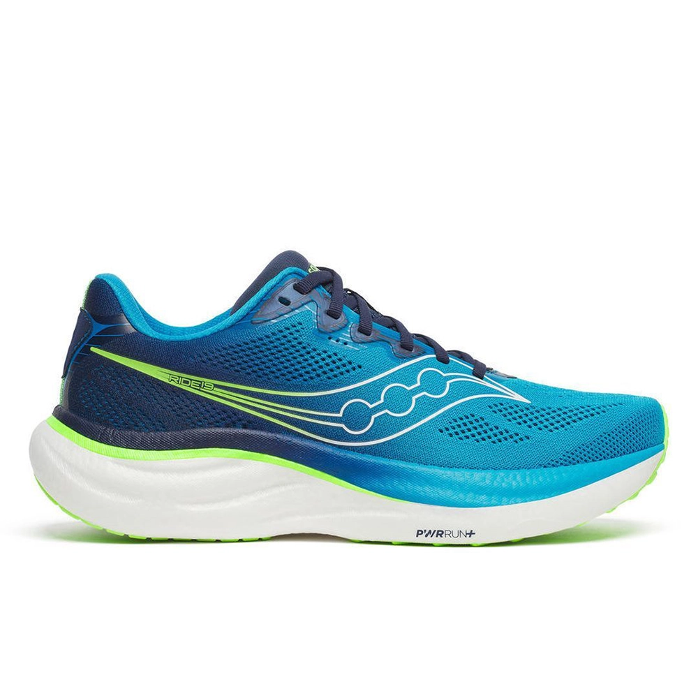 saucony Ride 19 Herren Neutral-Laufschuh - Cobalt | Slime