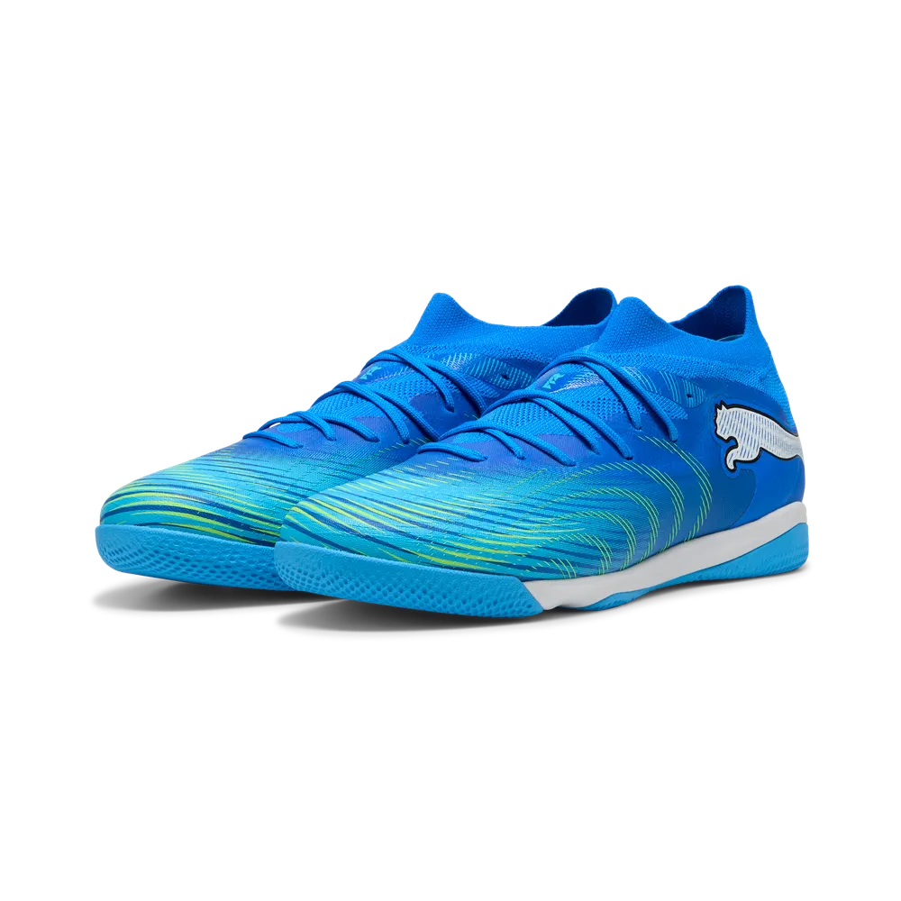 Puma FUTURE 9 MATCH IT Fußballschuhe – Ultra Blue / White / Luminous Blue / Black
