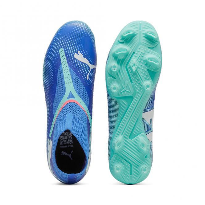 Puma FUTURE 7 MATCH+ LL FG/AG Fussballschuh - Bluemazing White-Electric Peppermint