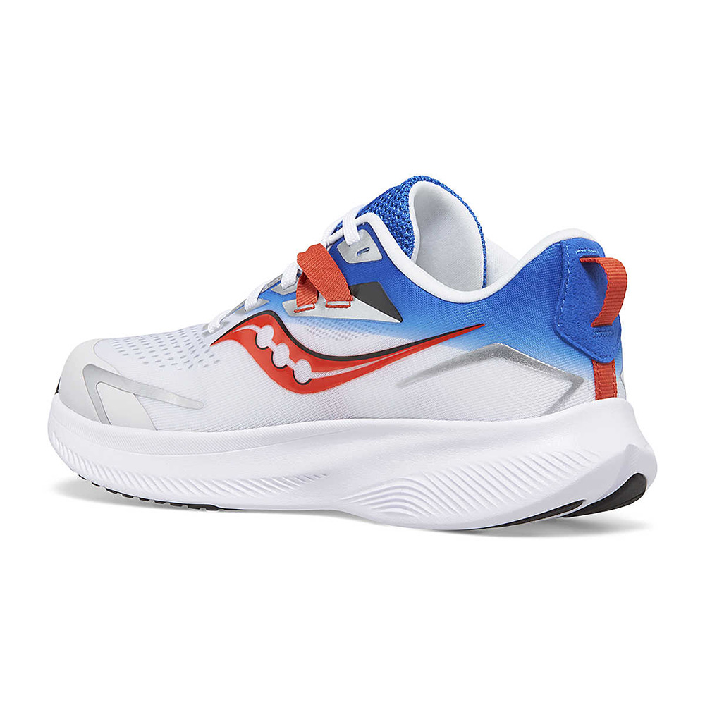 saucony Ride 15 Kinder neutraler Laufschuh - Grey | Blue | Red saucony Ride 15 Kinder neutraler Laufschuh - Grey | Blue | Red