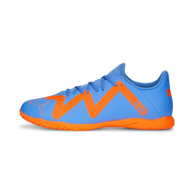 Puma FUTURE PLAY IT Hallenschuh - blue glimmer white ultra orange Puma FUTURE PLAY IT Hallenschuh - blue glimmer white ultra orange