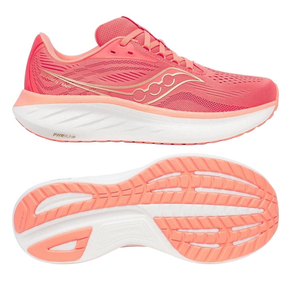 saucony Ride 18 Damen Neutral-Laufschuh - Coral | Salmon saucony Ride 18 Damen Neutral-Laufschuh - Coral | Salmon