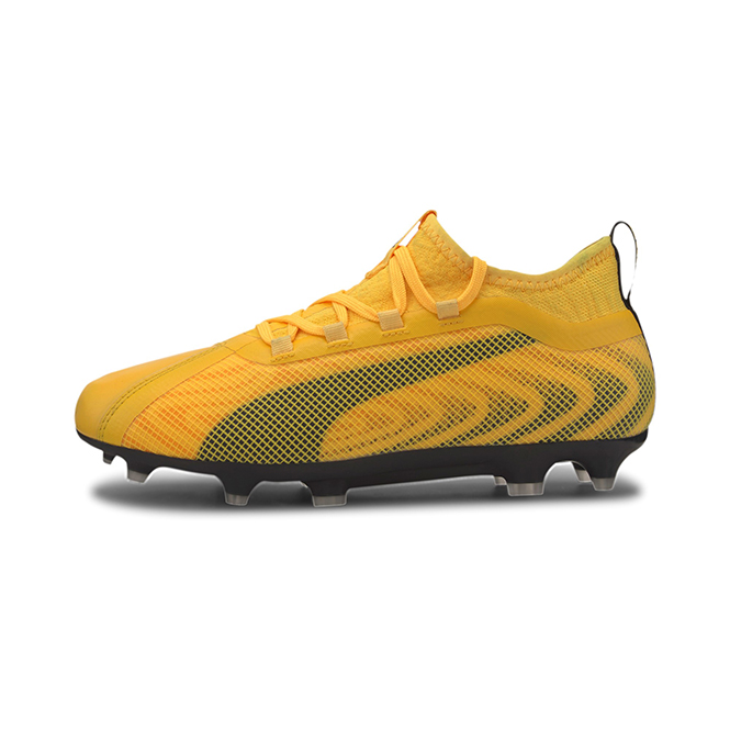 Puma One 20.2 FG/AG Jr. Orange Schwarz