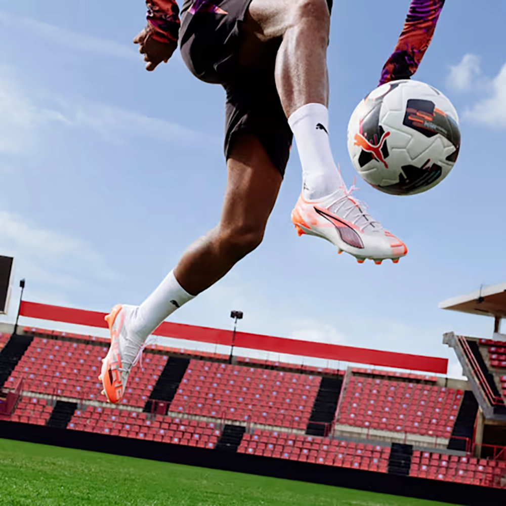 Puma ULTRA 5 ULTIMATE FG Fußballschuhe – White/Black Glowing Red