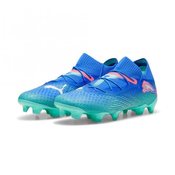 Puma FUTURE 7 ULTIMATE FG/AG Fussballschuh - Bluemazing/White/Electric Peppermint