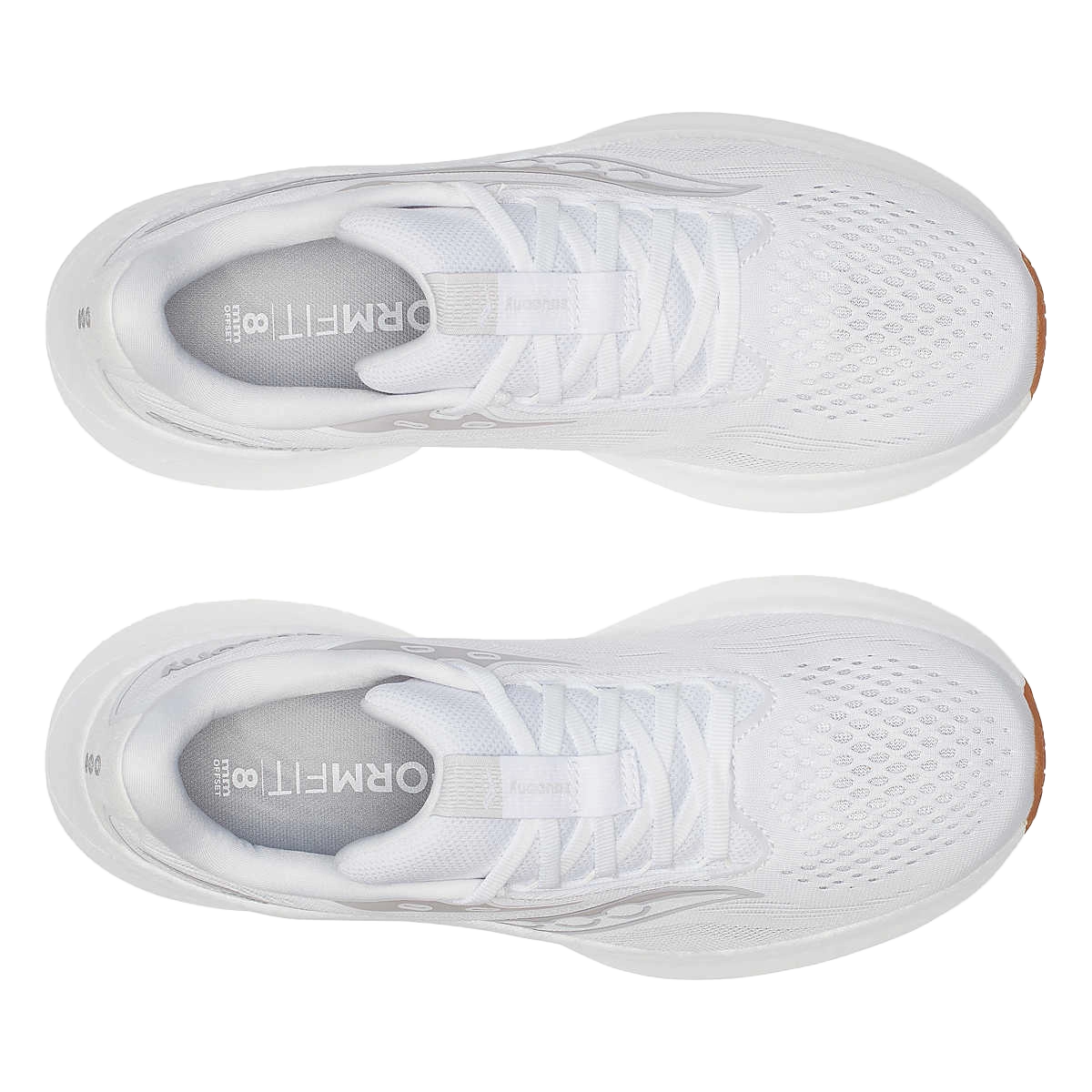 saucony Ride 18 Damen Neutral-Laufschuh - White | Gum