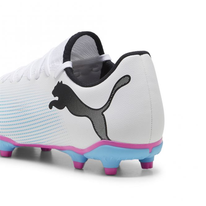 Puma FUTURE 7 PLAY FG/AG Fussballschuh - white poison pink Puma FUTURE 7 PLAY FG/AG Fussballschuh - white poison pink