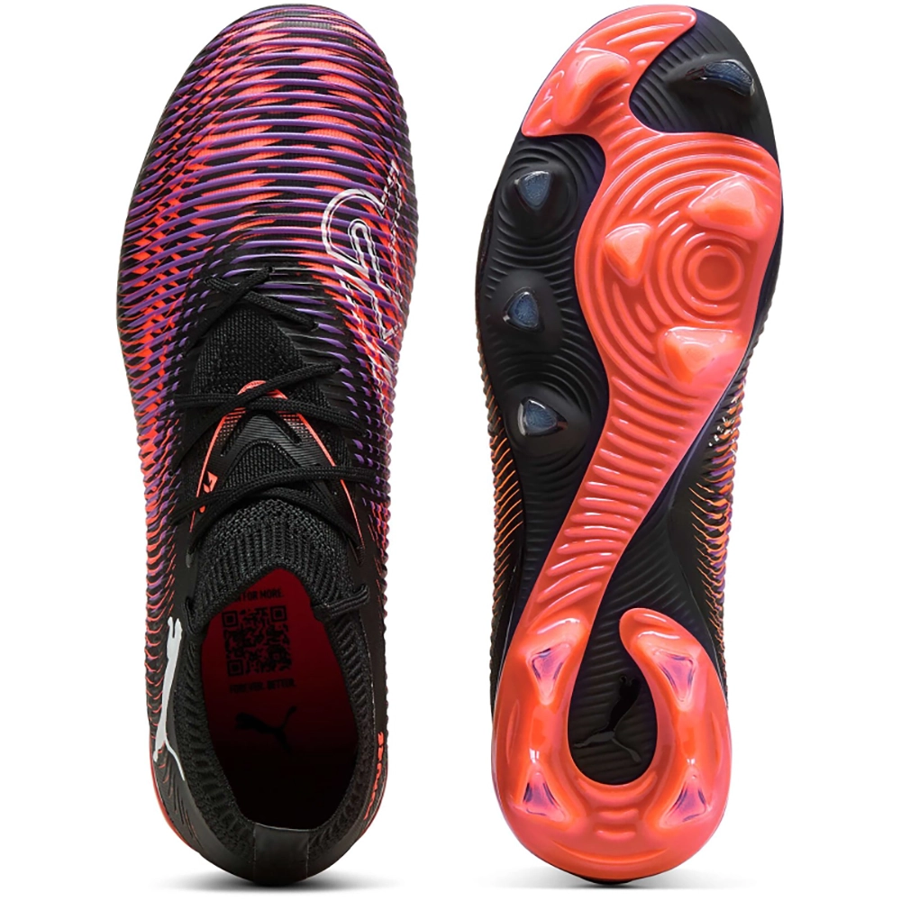 Puma FUTURE 8 MATCH FG/AG Fußballschuhe Damen – Black White/Glowing Red