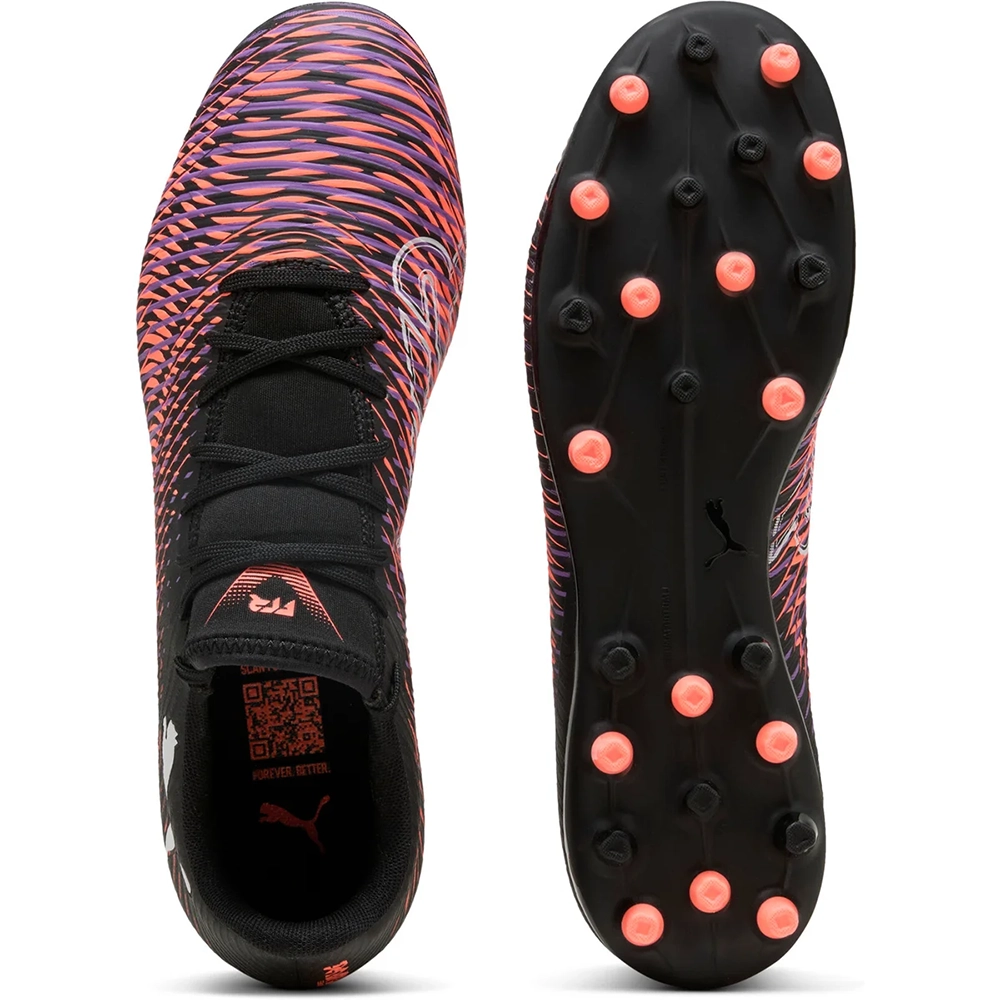 Puma FUTURE 8 PLAY MG Fußballschuhe – Black/White/Glowing Red