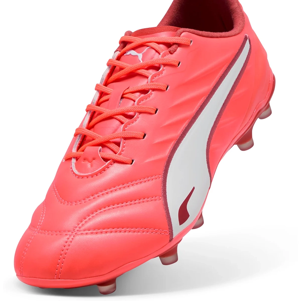 Puma KING PRO FG/AG Fußballschuhe – Glowing Red / White / Red Fire