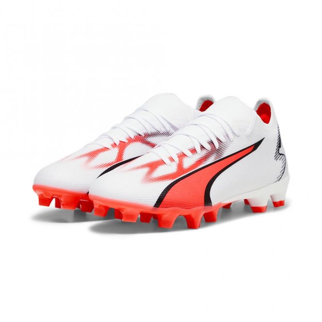 Puma ULTRA MATCH FG/AG WN's Damen Fussballschuh - white black fire red Puma ULTRA MATCH FG/AG WN's Damen Fussballschuh - white black fire red