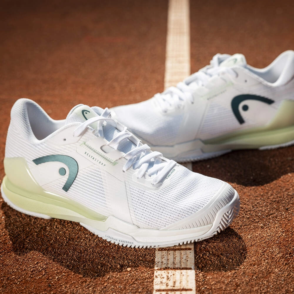 HEAD Sprint Pro 4.0 Clay Damen Tennisschuh - white/lightgreen
