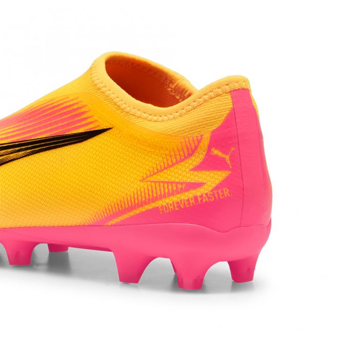 Puma ULTRA MATCH LL FG/AG JR Fussballschuh - Sun Stream Black-Sunset Glow