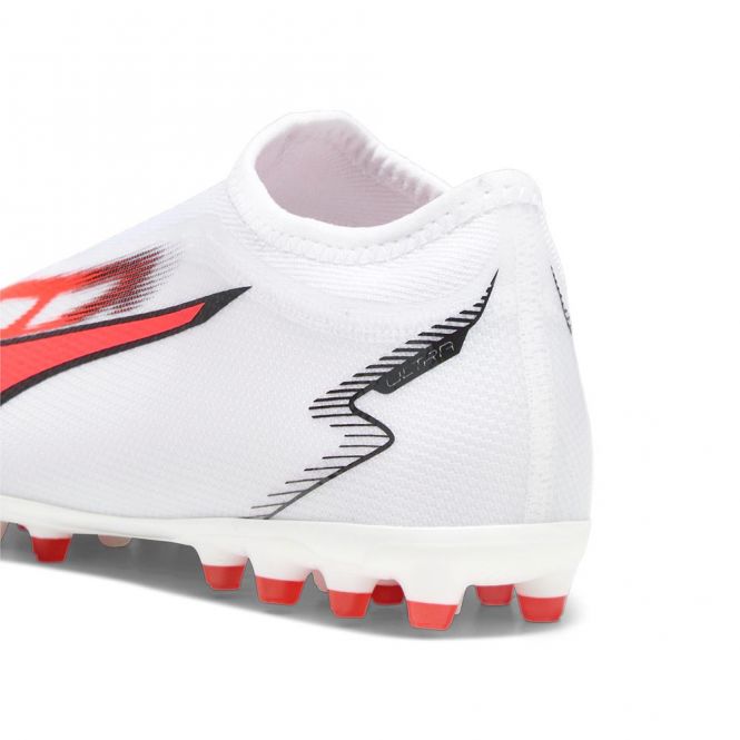 Puma ULTRA MATCH LL MG JR Rasen + Kunstrasenschuh - white black fire red Puma ULTRA MATCH LL MG JR Rasen + Kunstrasenschuh - white black fire red