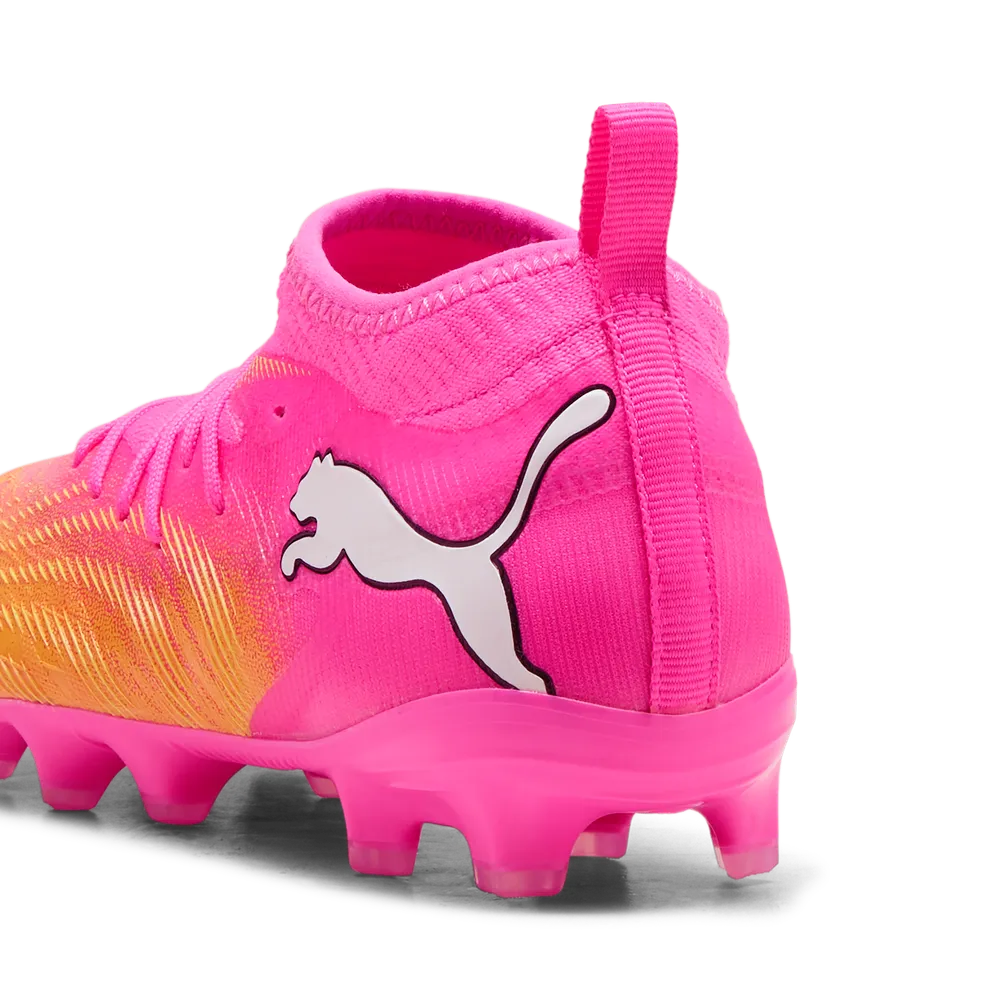 Puma FUTURE 9 MATCH FG/AG Jr Fußballschuhe Kinder – Poison Pink/Aqua/White