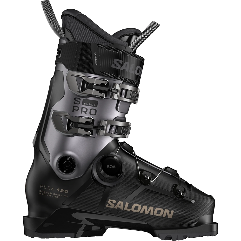 Salomon S/PRO SUPRA BOA® 120 GripWalk® Herren Alpin-Skischuhe - black/beluga metallic 2026 Salomon S/PRO SUPRA BOA® 120 GripWalk® Herren Alpin-Skischuhe - black/beluga metallic 2026