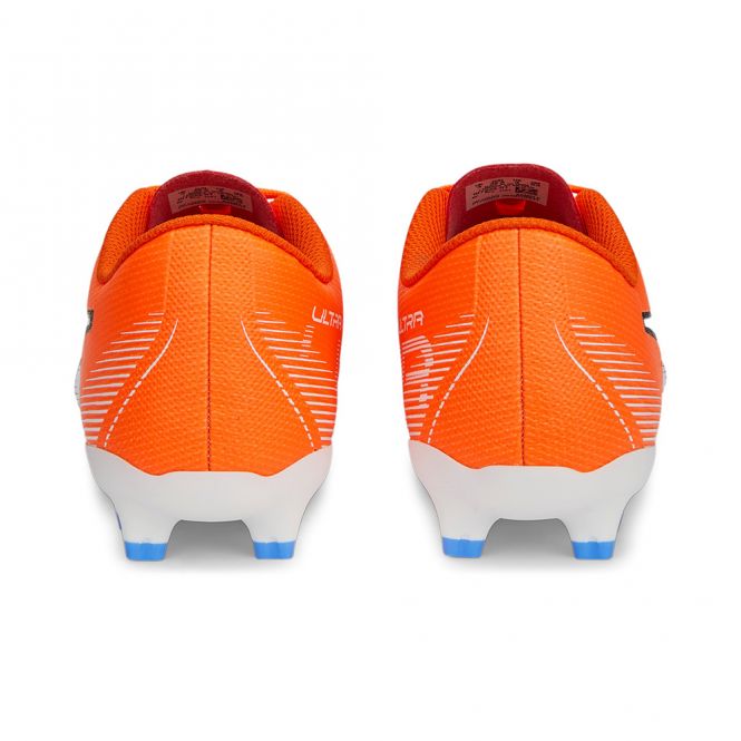 Puma ULTRA PLAY FG/AG JR Fussballschuh - ultra orange white blue glimmer Puma ULTRA PLAY FG/AG JR Fussballschuh - ultra orange white blue glimmer