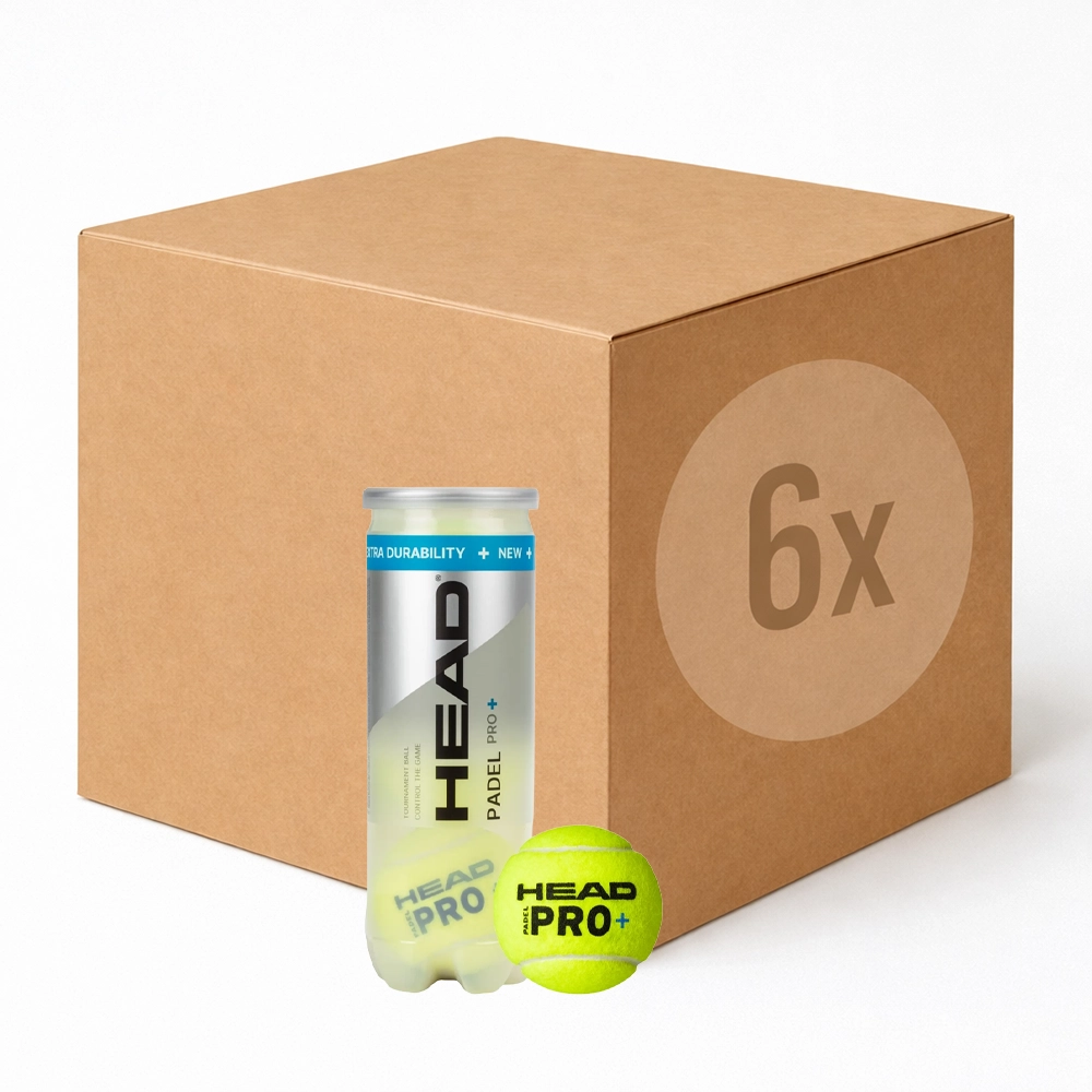 HEAD Padel PRO+ 6er Karton Padelbälle