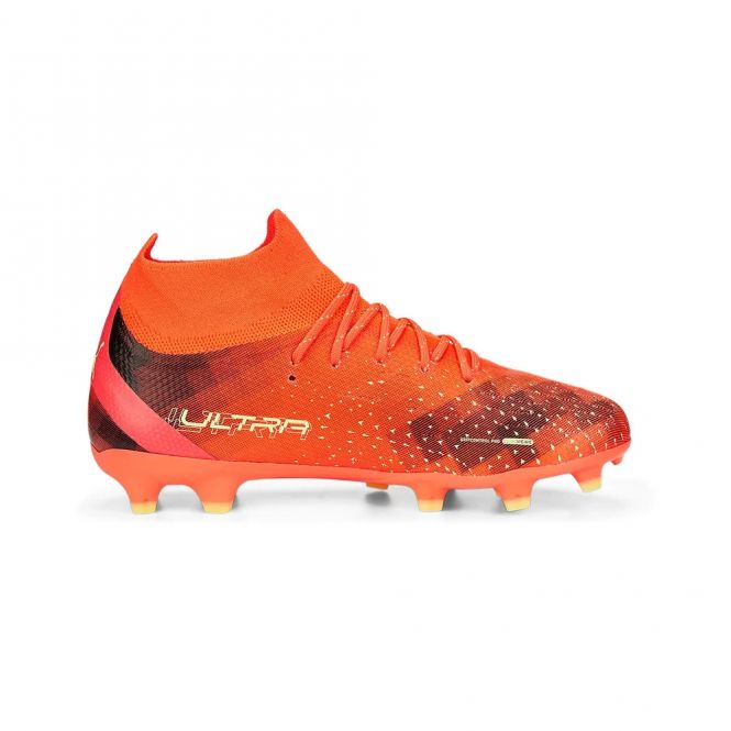 Puma ULTRA PRO FG/AG JR Fussballschuh - fiery coral fizzy light black Puma ULTRA PRO FG/AG JR Fussballschuh - fiery coral fizzy light black