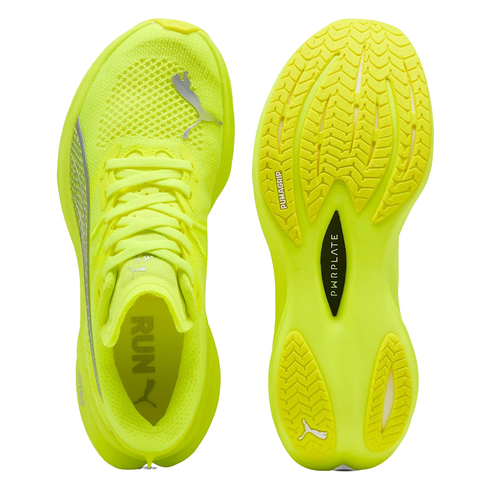 Puma Deviate NITRO™ 3 - Yellow Alert/Silver - Laufschuhe für Damen