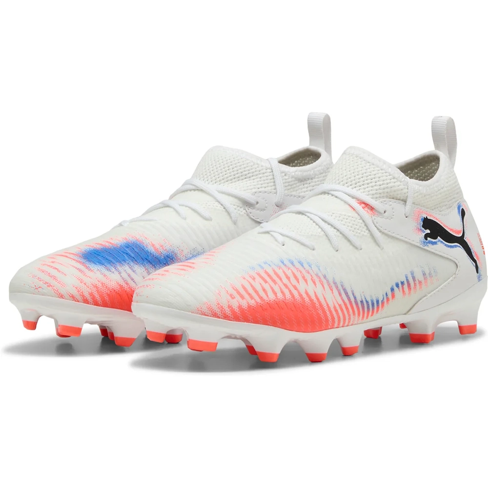 Puma FUTURE 8 MATCH FG/AG Jr Fußballschuhe Kinder – White/Black Glowing Red Puma FUTURE 8 MATCH FG/AG Jr Fußballschuhe Kinder – White/Black Glowing Red