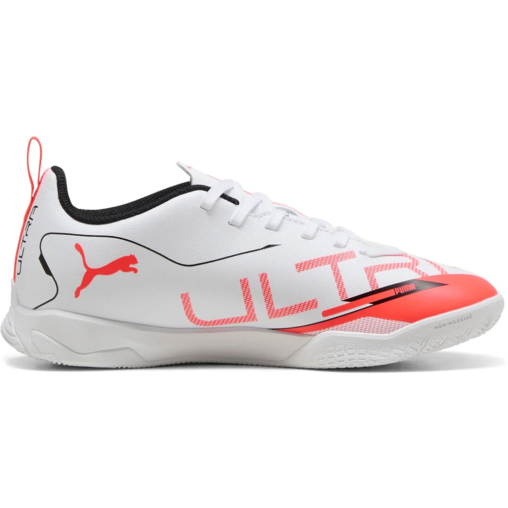 Puma ULTRA 5 PLAY IT Jr Fußballschuhe Kinder – White/Black Glowing Red Puma ULTRA 5 PLAY IT Jr Fußballschuhe Kinder – White/Black Glowing Red